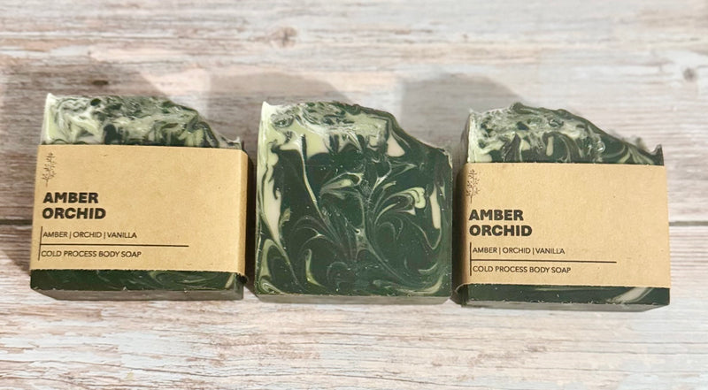 Amber Orchid bar body soap